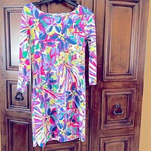 Lilly Pulitzer Pink 3/4 sleeve dress small